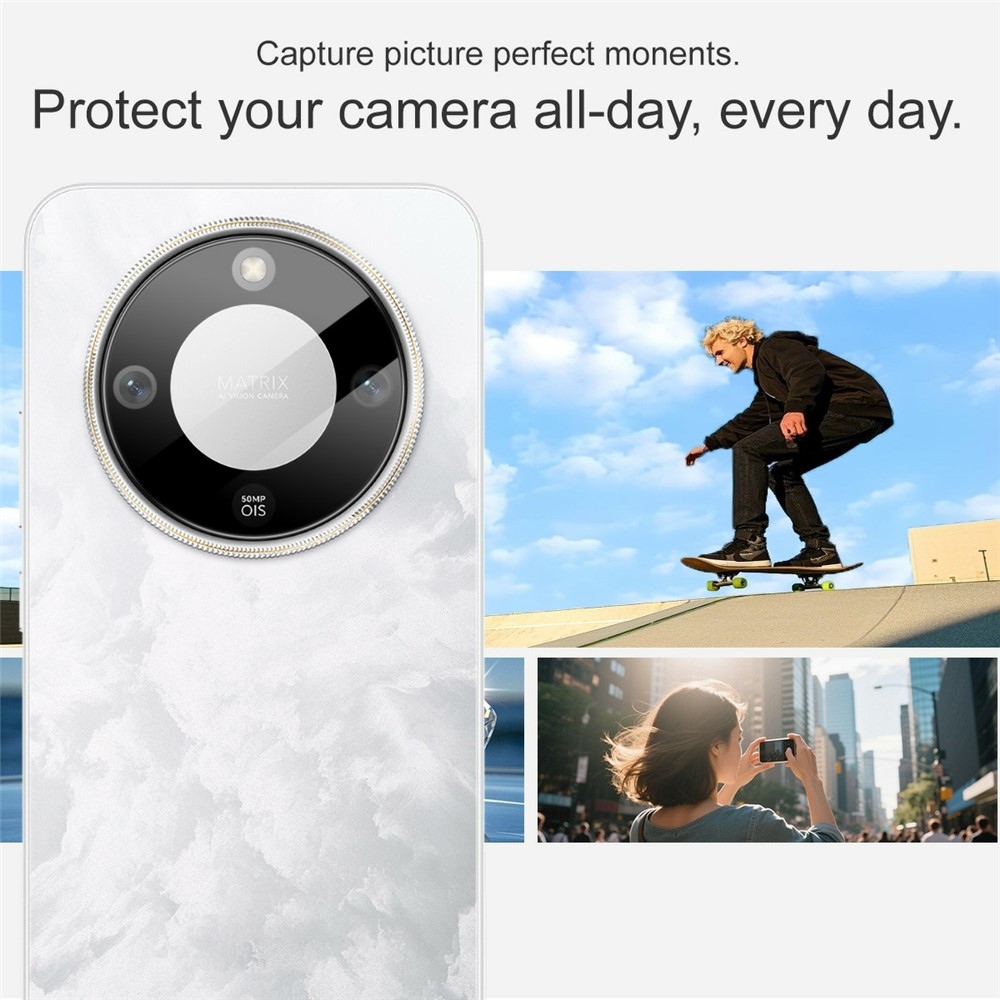 IMK sklo šošovky fotoaparátu na mobil Honor Magic 8 Lite 5G - čierne