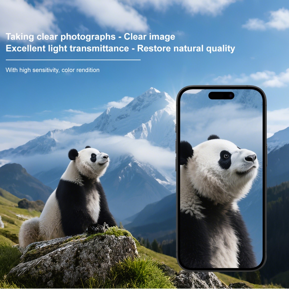 IMK sklo šošovky fotoaparátu na mobil iPhone 18 Pro Max - čierne krúžky