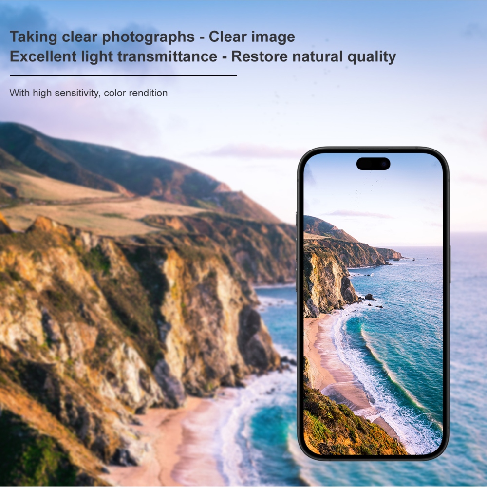 IMK sklo šošovky fotoaparátu na mobil iPhone 18 Pro Max - čierne