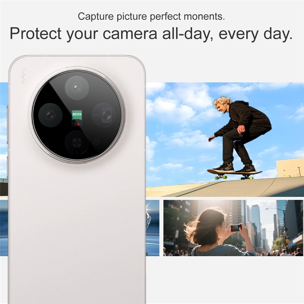 IMK sklo šošovky fotoaparátu na mobil Vivo X300 5G - čierne