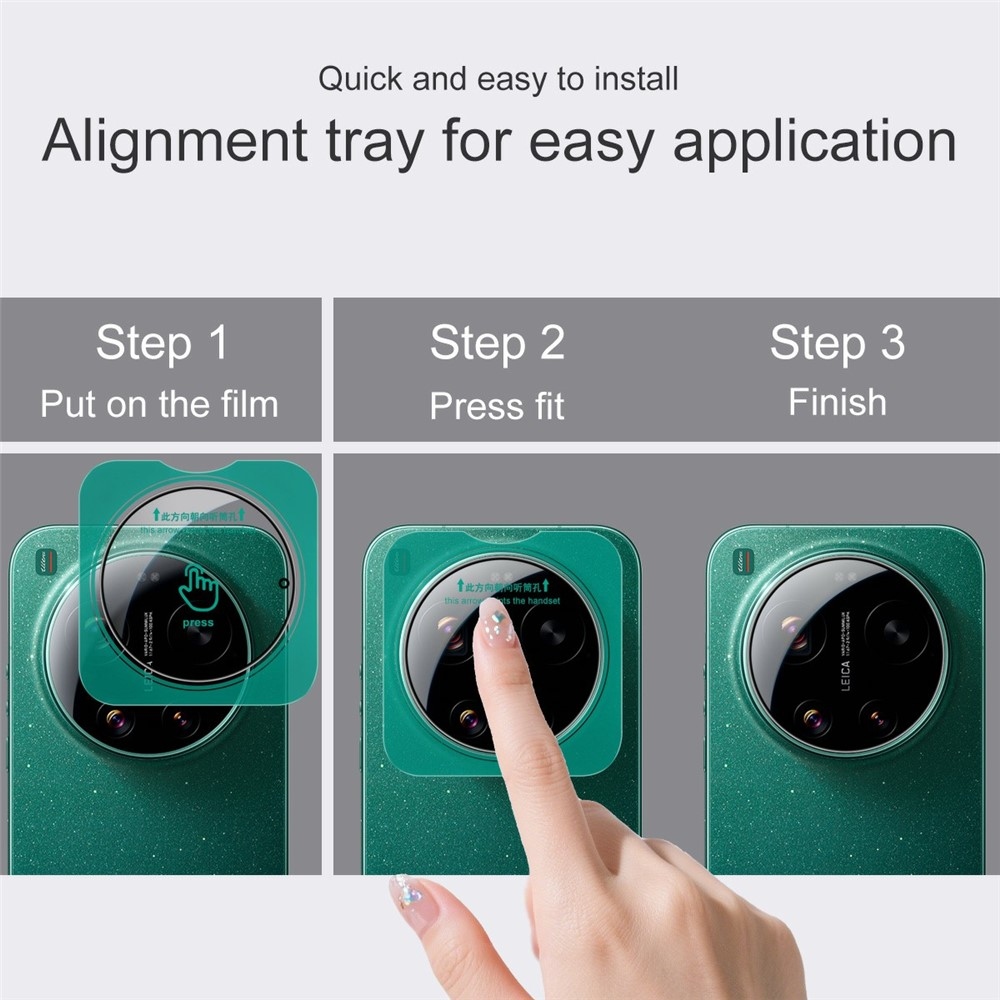 IMK sklo šošovky fotoaparátu na mobil Xiaomi 17 Ultra s aplikačným rámčekom