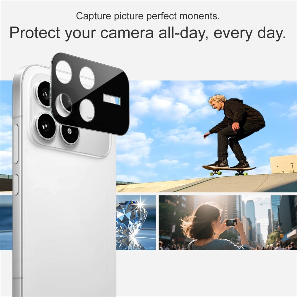 IMK sklo šošovky fotoaparátu na mobil Xiaomi Poco F8 Pro 5G - čierne
