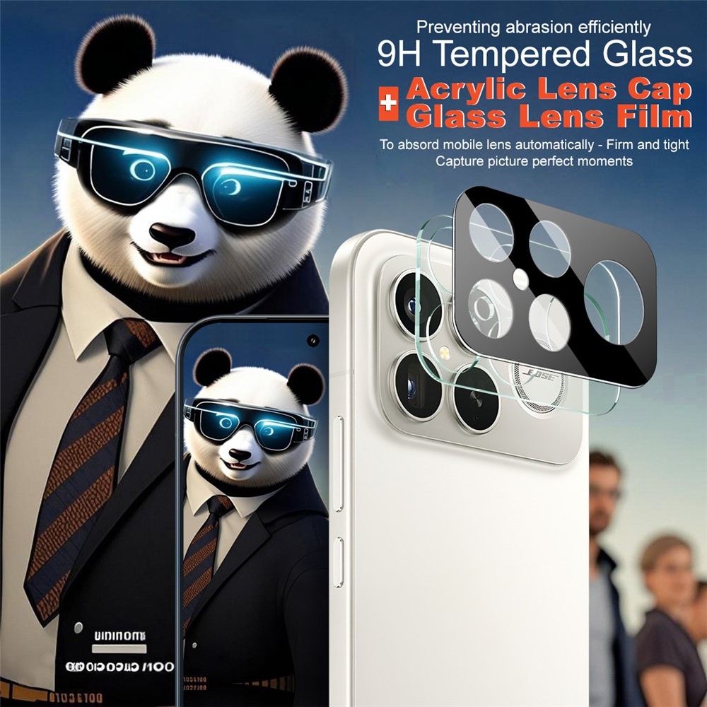 IMK sklo šošovky fotoaparátu na mobil Xiaomi Poco F8 Ultra 5G - čierne