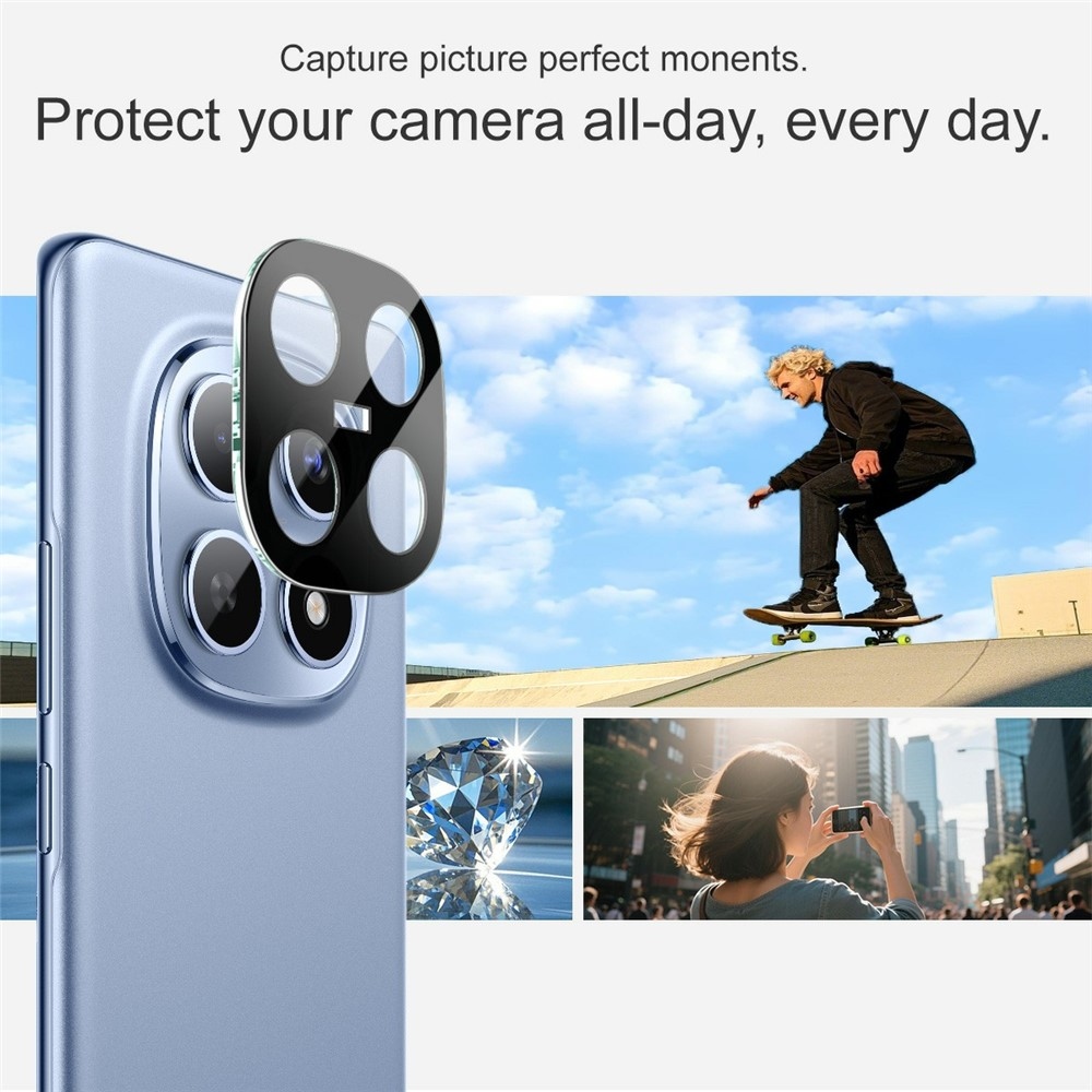 IMK sklo šošovky fotoaparátu na mobil Xiaomi Poco M8 5G/Redmi Note 15 5G - čierne