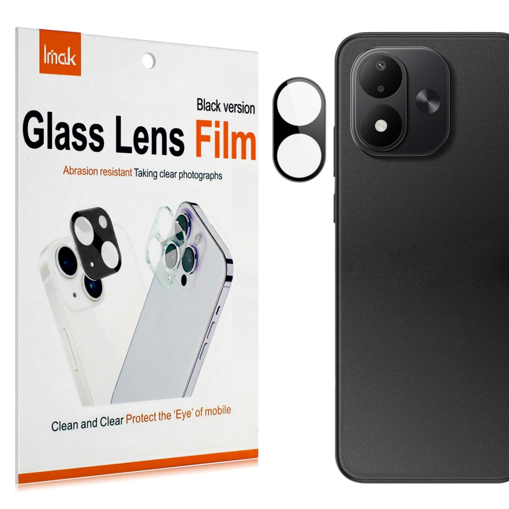 IMK sklo šošovky fotoaparátu na mobil Xiaomi Redmi Note 17 4G/5G - čierne