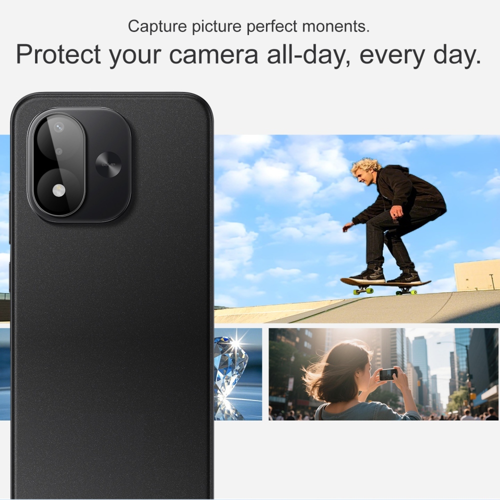 IMK sklo šošovky fotoaparátu na mobil Xiaomi Redmi Note 17 4G/5G - čierne