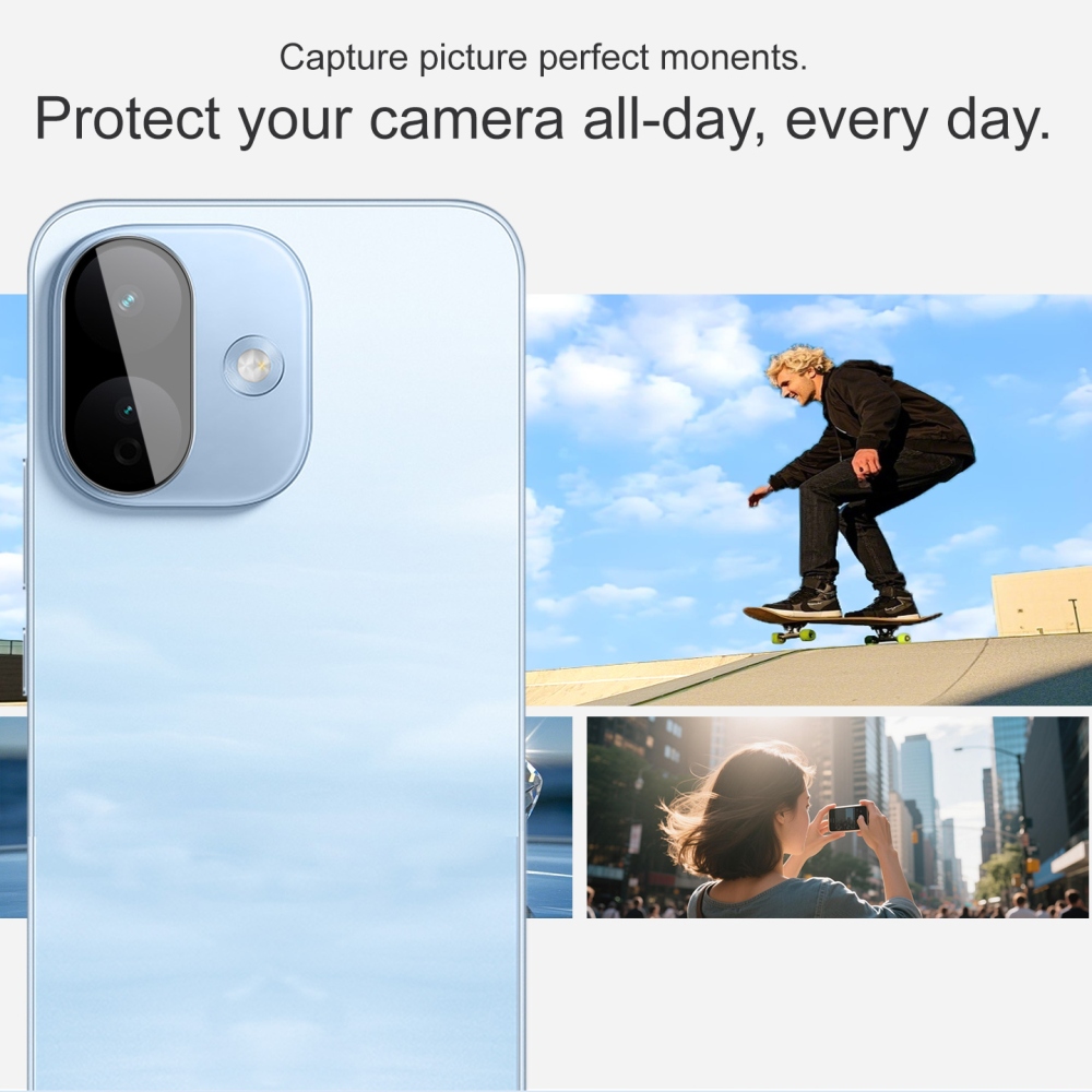 IMK sklo šošovky fotoaparátu na mobil Xiaomi Redmi Note 17 Pro 5G - čierne