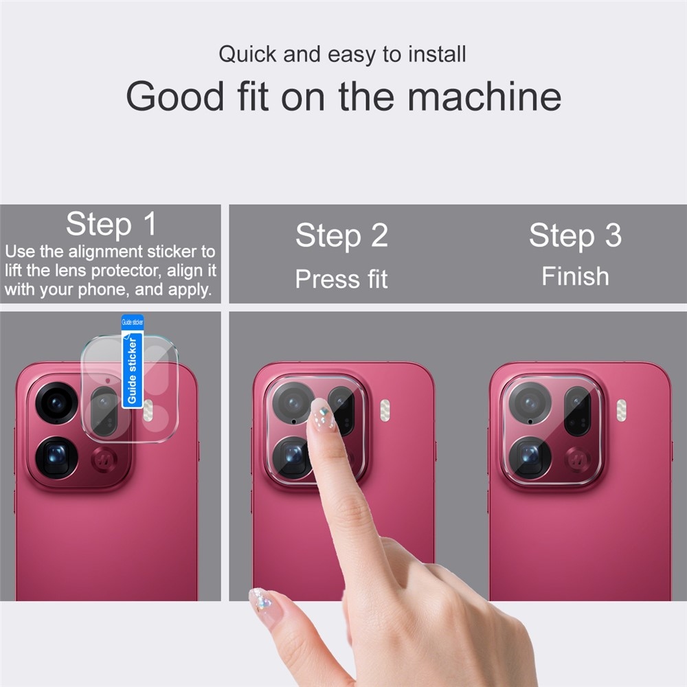 IMK sklo šošovky fotoaparátu na Oppo Find X9 Pro 5G