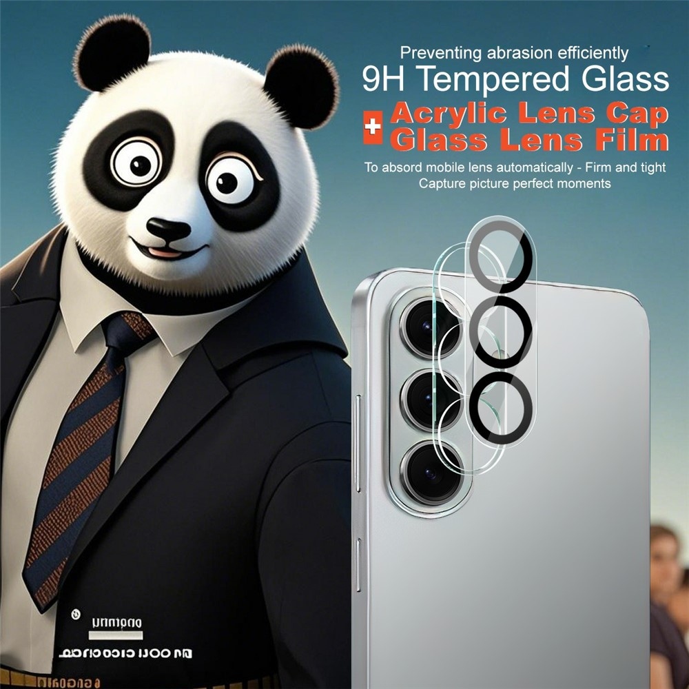 IMK sklo šošovky fotoaparátu na Samsung Galaxy S26+ - čierne krúžky