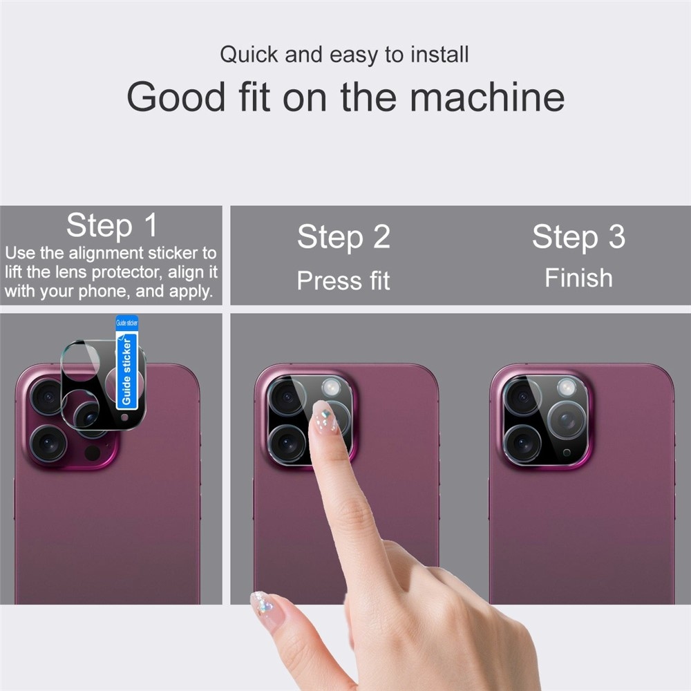 IMK sklo šošovky fotoaparátu na Samsung Galaxy S26+ - čierne