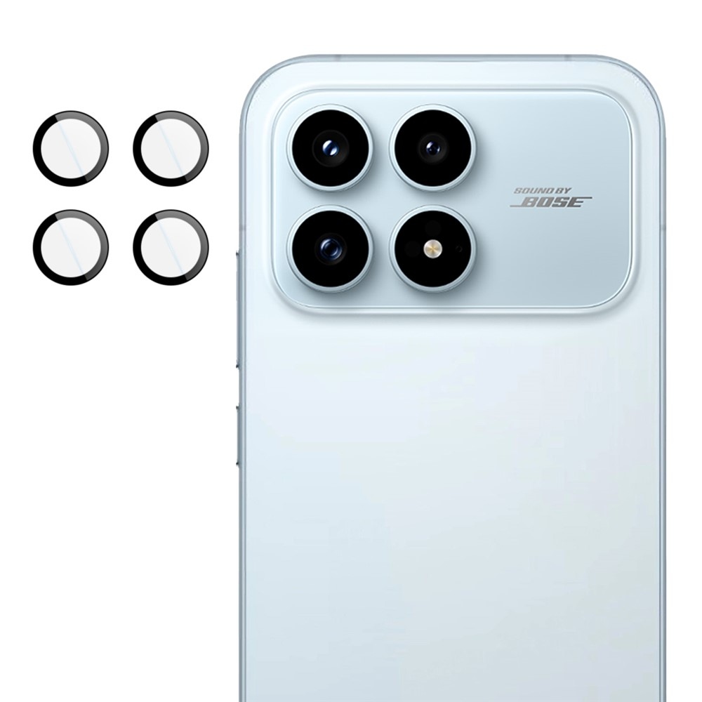 IMK sklo šošovky fotoaparátu na Xiaomi Poco F8 Pro 5G (samostatné sklá) s aplikačným rámčekom