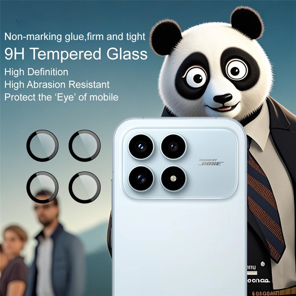 IMK sklo šošovky fotoaparátu na Xiaomi Poco F8 Pro 5G (samostatné sklá) s aplikačným rámčekom