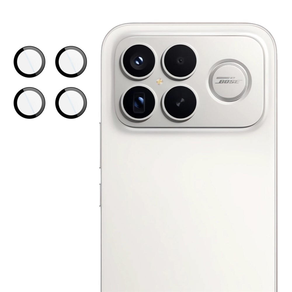 IMK sklo šošovky fotoaparátu na Xiaomi Poco F8 Ultra 5G (samostatné sklá) s aplikačným rámčekom