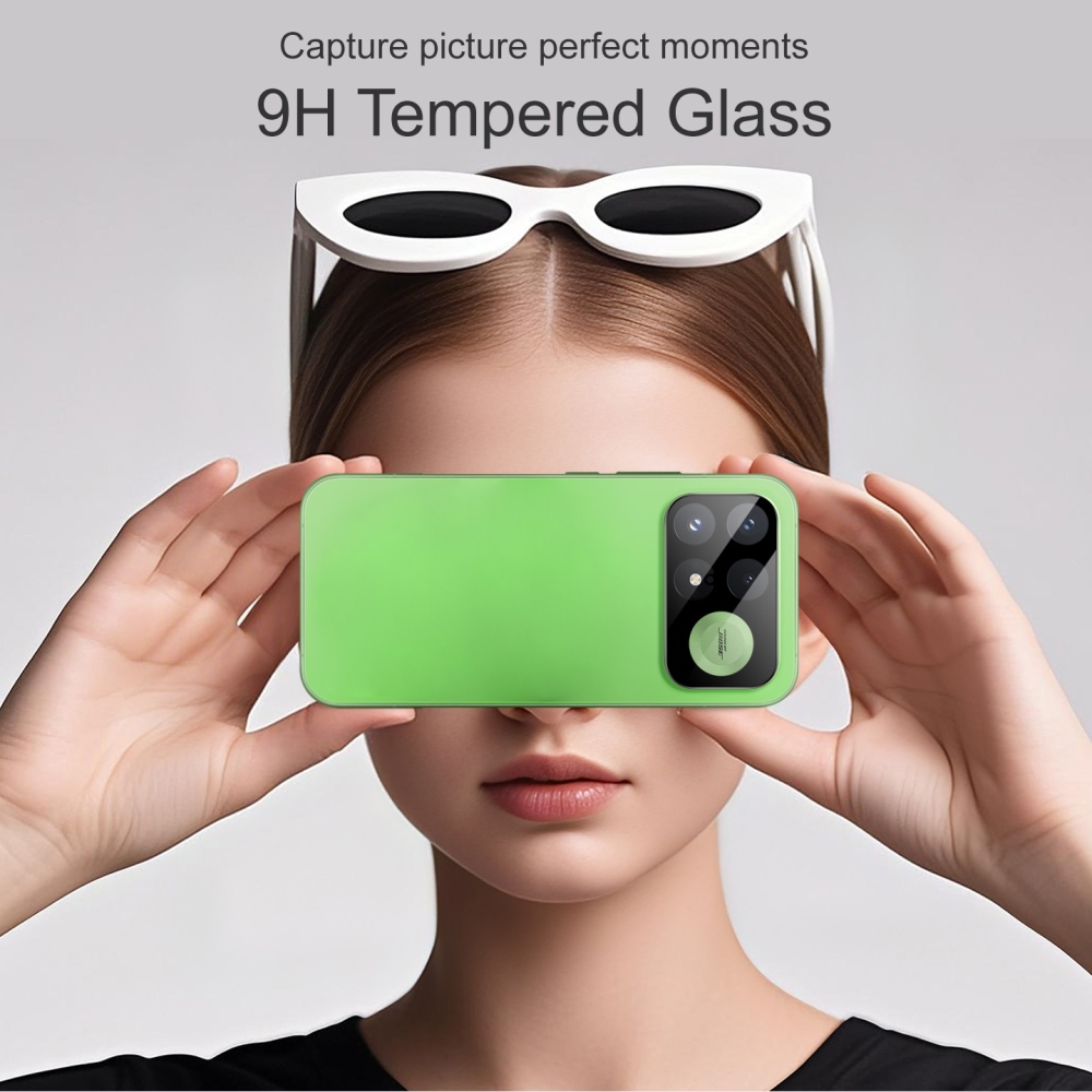 IMK sklo šošovky fotoaparátu na Xiaomi Poco F9 Pro 5G (samostatné sklá) s aplikačným rámčekom - čierne