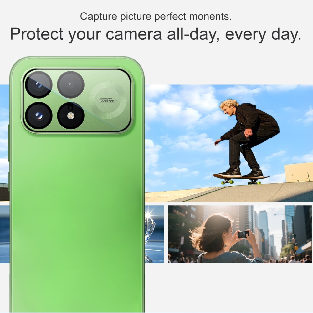 IMK sklo šošovky fotoaparátu na Xiaomi Poco F9 Pro 5G (samostatné sklá) s aplikačným rámčekom