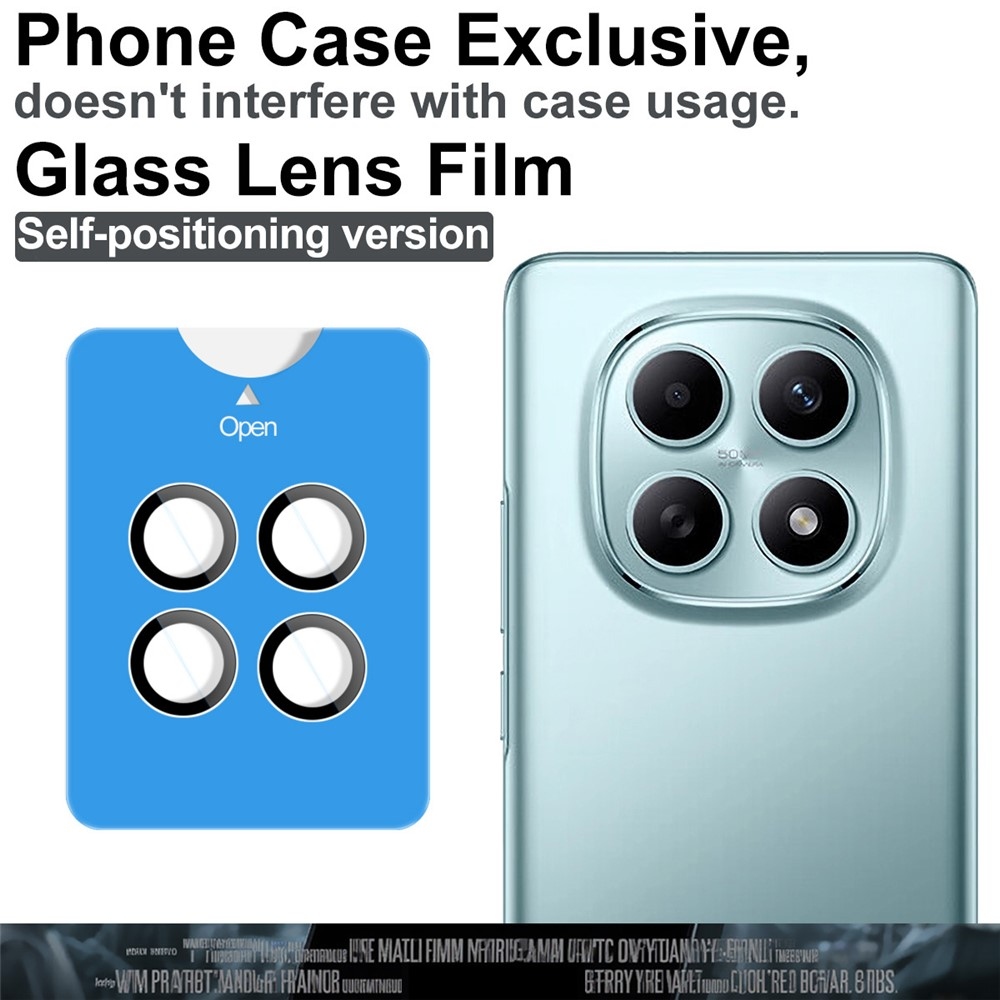 IMK sklo šošovky fotoaparátu na Xiaomi Poco M8 5G/Redmi Note 15 5G (samostatné sklá) s aplikačným rámčekom