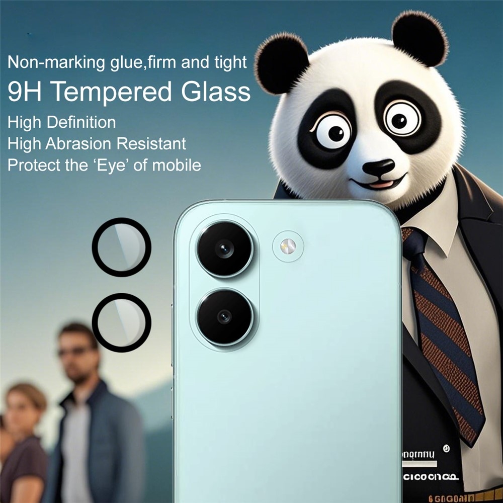 IMK sklo šošovky fotoaparátu na Xiaomi Poco X8 Pro 5G (samostatné sklá) s aplikačným rámčekom