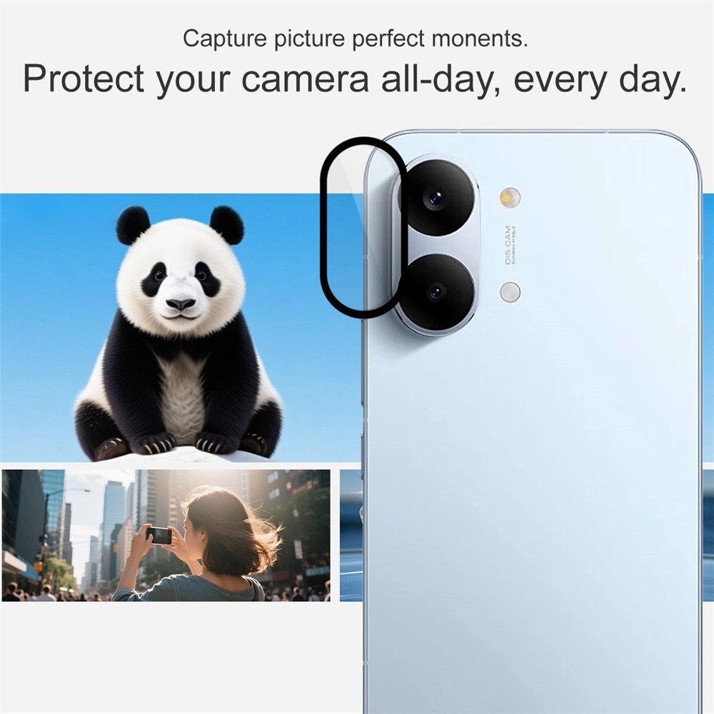 IMK sklo šošovky fotoaparátu na Xiaomi Poco X8 Pro Max 5G (samostatné sklá) s aplikačným rámčekom