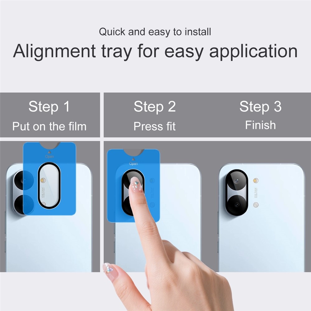 IMK sklo šošovky fotoaparátu na Xiaomi Poco X8 Pro Max 5G (samostatné sklá) s aplikačným rámčekom