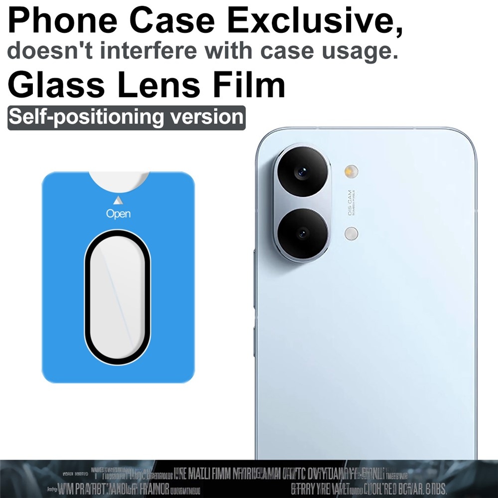 IMK sklo šošovky fotoaparátu na Xiaomi Poco X8 Pro Max 5G (samostatné sklá) s aplikačným rámčekom