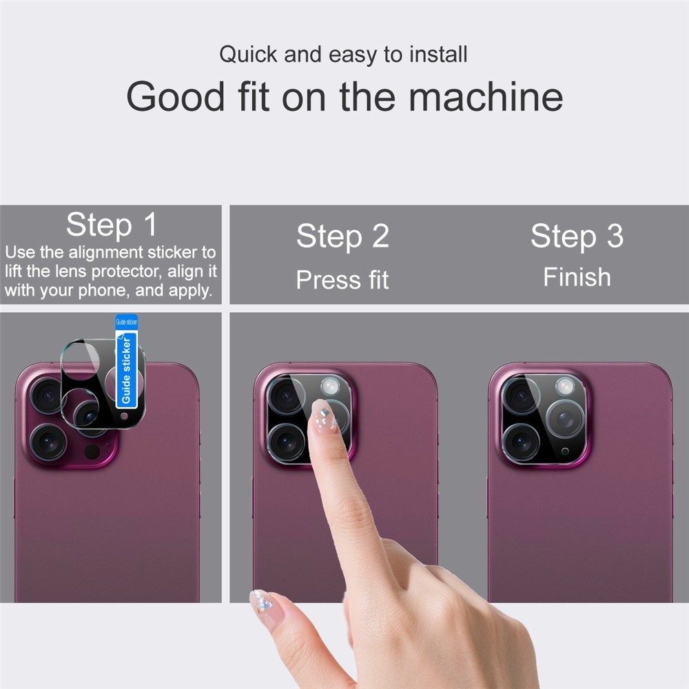 IMK sklo šošovky fotoaparátu na Xiaomi Redmi Note 15 Pro 4G - čierne