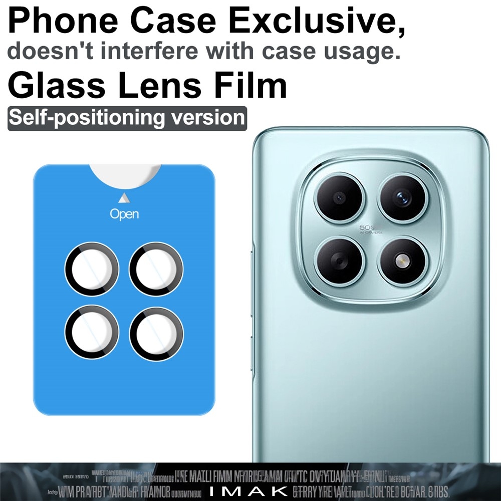 IMK sklo šošovky fotoaparátu pre Xiaomi Poco M8 5G/Redmi Note 15 5G (samostatné sklá) s aplikačným rámčekom