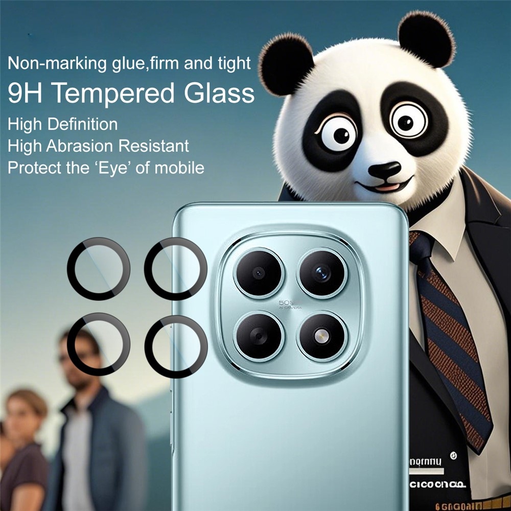 IMK sklo šošovky fotoaparátu pre Xiaomi Poco M8 5G/Redmi Note 15 5G (samostatné sklá) s aplikačným rámčekom