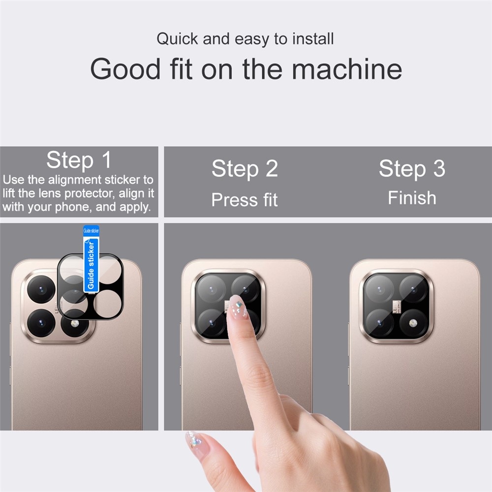 IMK sklo šošovky na mobil Xiaomi 15T - čierne