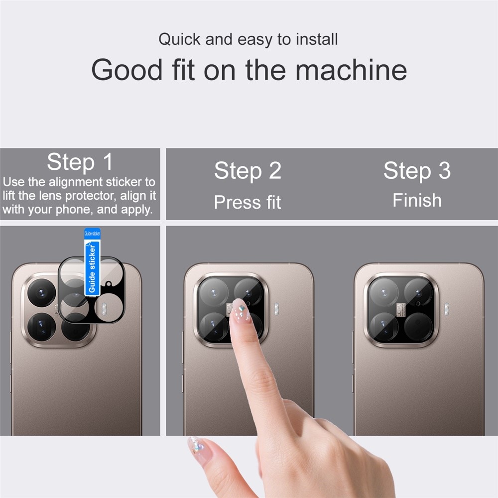 IMK sklo šošovky na mobil Xiaomi 15T Pro - čierne