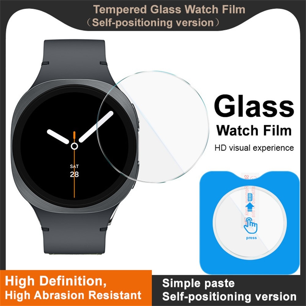 IMK tvrdené sklo na Samsung Galaxy Watch8 40mm s aplikačným rámčekom