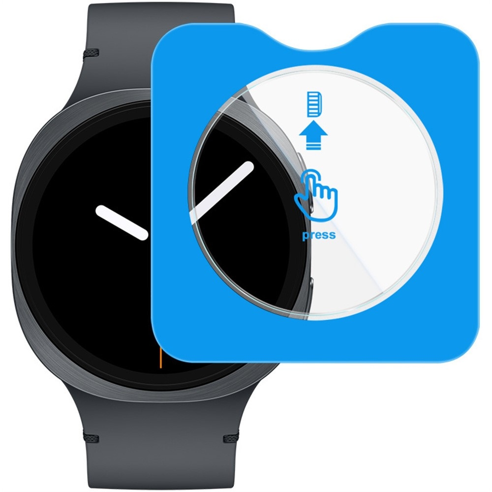 IMK tvrdené sklo na Samsung Galaxy Watch8 44mm s aplikačným rámčekom