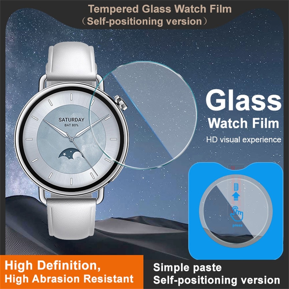 IMK tvrdené sklo na Xiaomi Watch S4 41mm s aplikačným rámčekom