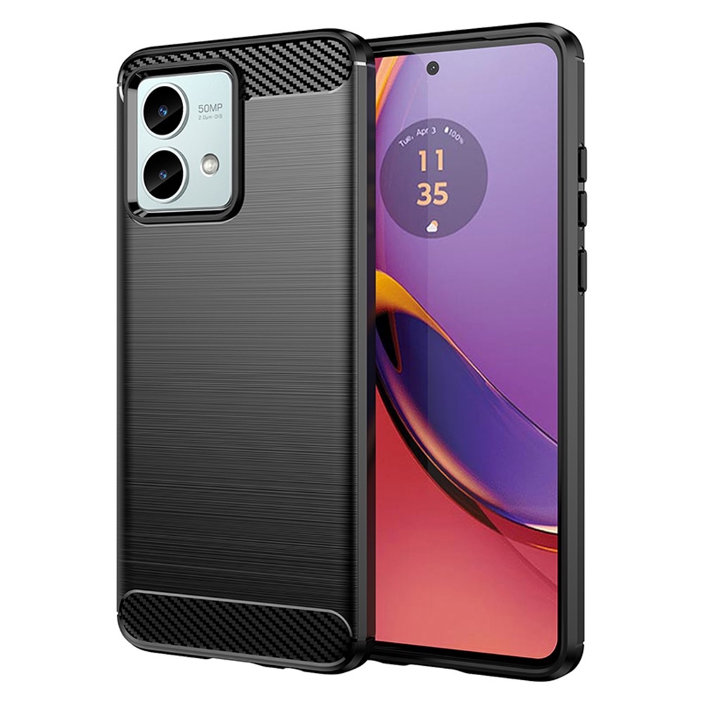 Carbon odolný gélový obal na Motorola Moto G84 5G - čierny