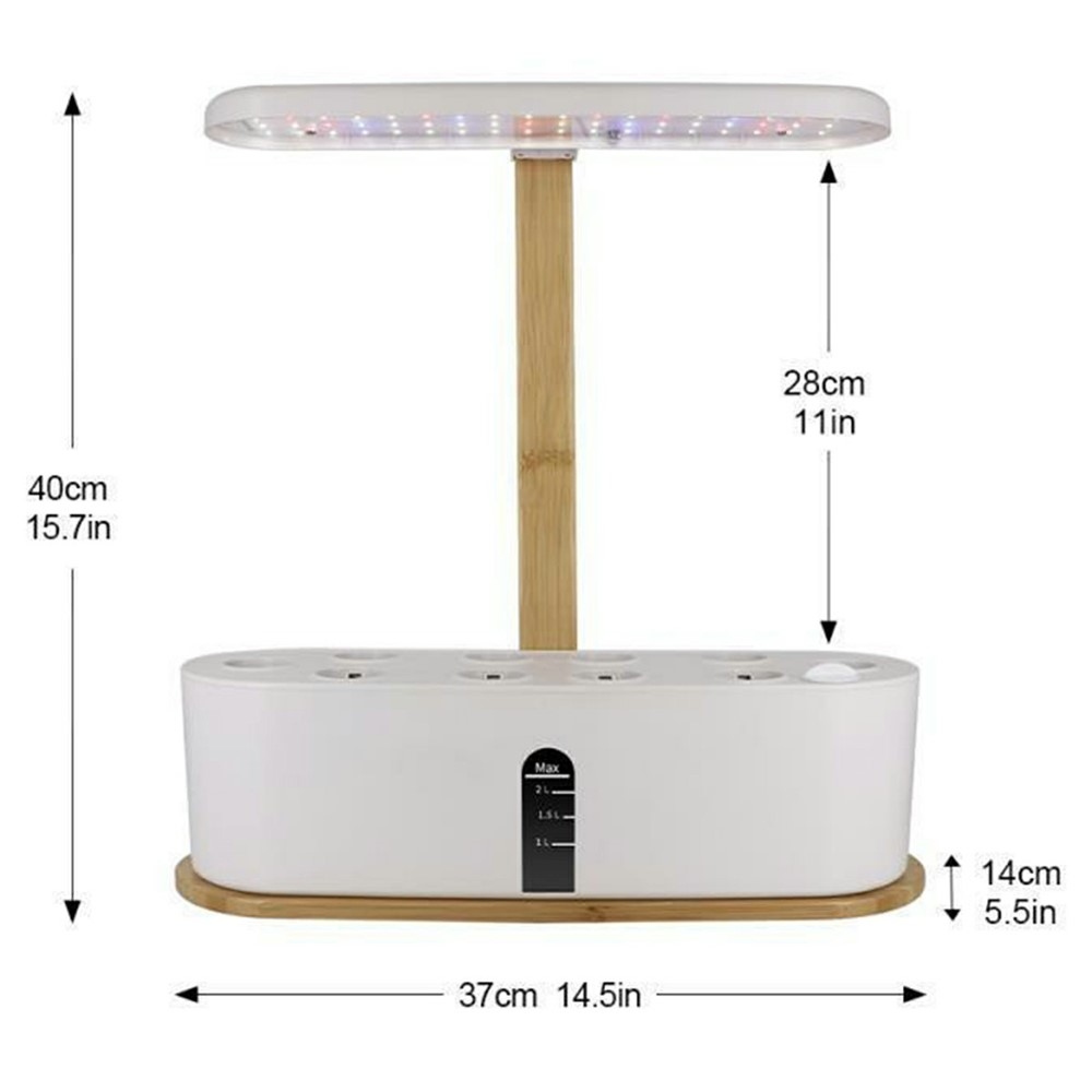 Inteligentný hydroponický kvetináč s LED svetlom pre domáce pestovanie byliniek