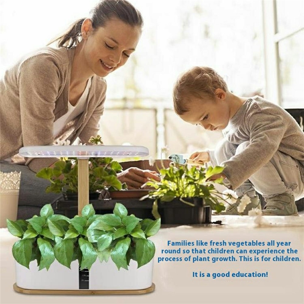 Inteligentný hydroponický kvetináč s LED svetlom pre domáce pestovanie byliniek