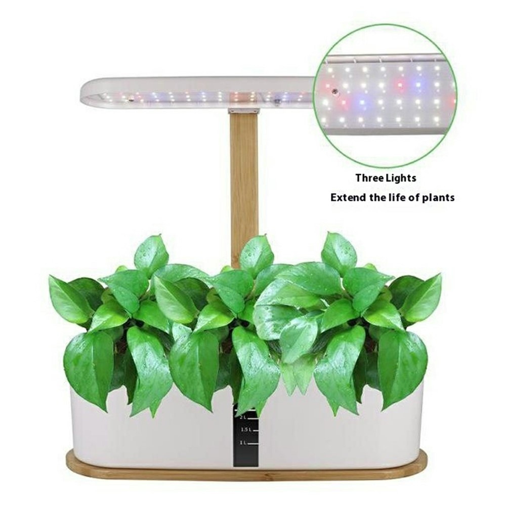 Inteligentný hydroponický kvetináč s LED svetlom pre domáce pestovanie byliniek