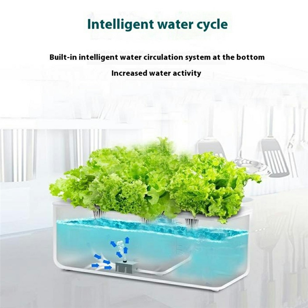 Inteligentný hydroponický kvetináč s LED svetlom pre domáce pestovanie byliniek