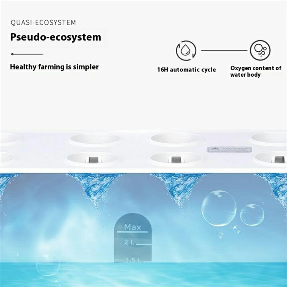 Inteligentný hydroponický kvetináč s LED svetlom pre domáce pestovanie byliniek