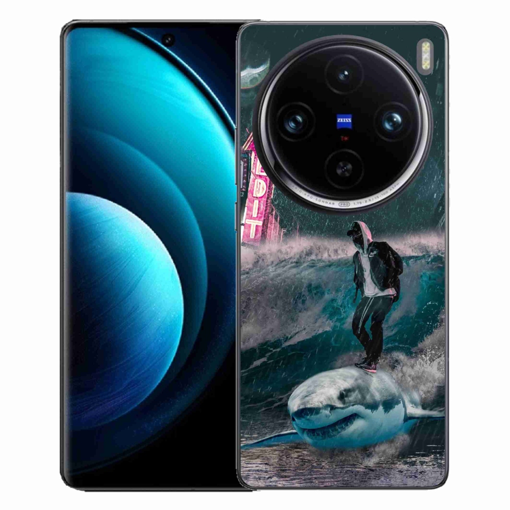 Gélový kryt mmCase na Vivo X100 Pro 5G - žralok