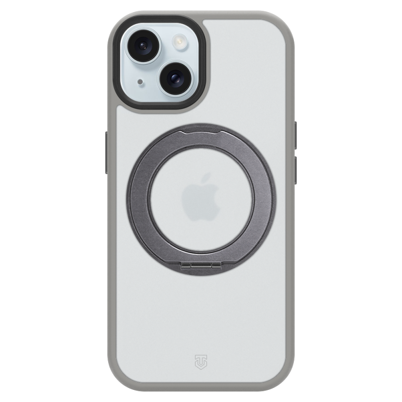 Tactical MagForce Hyperstand – puzdro pre Apple iPhone 15, svetlošedé