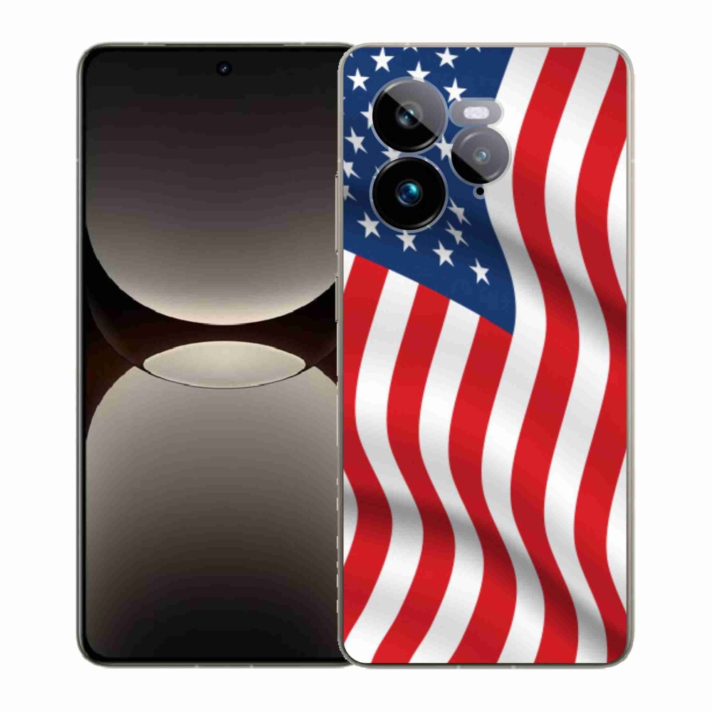 Gélový kryt mmCase na Realme GT 7 Pro 5G - USA vlajka