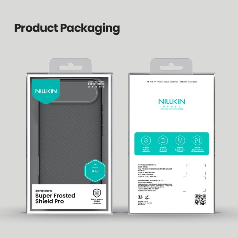 Nillkin Super Frosted PRO Zadný kryt pre Apple iPhone Air Transparent Black