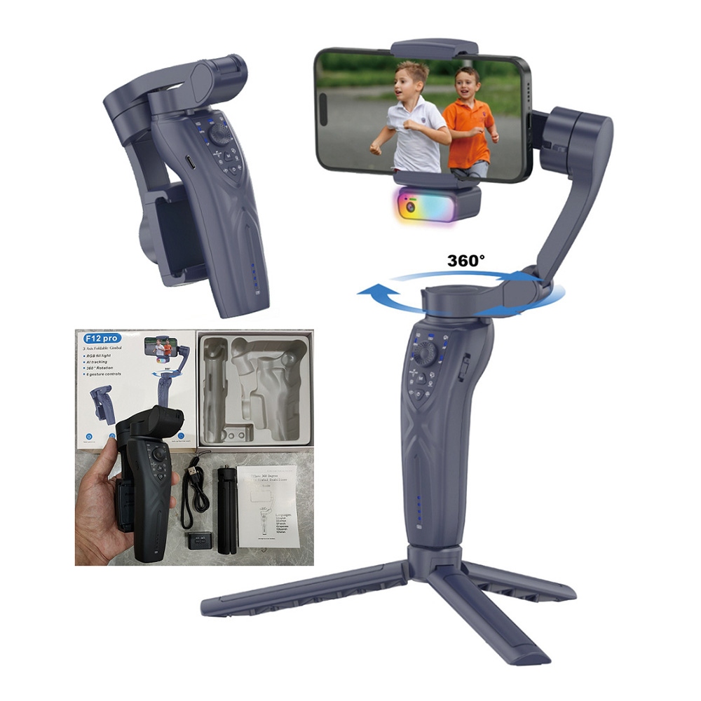 F12 Pre 3osý gimbal stabilizátor na mobil s AI sledovaním