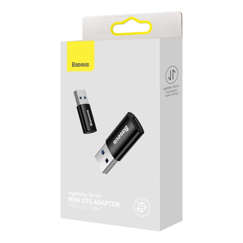 Baseus Ingenuity Mini OTG Adaptér z USB-C na USB-A Black