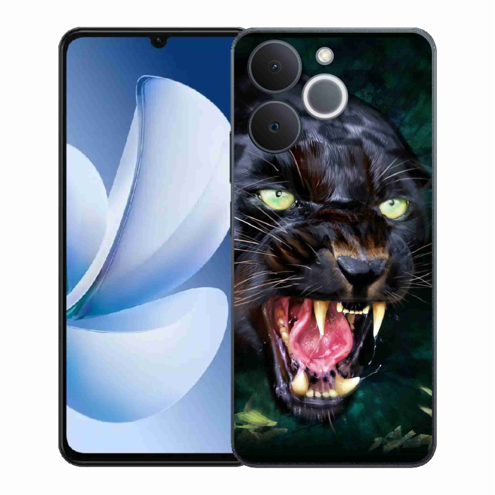 Gélový kryt mmCase na Realme Note 70T - rozzúrený čierny panter