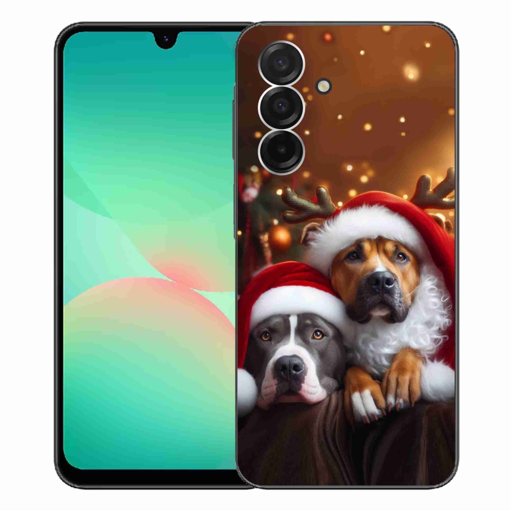 Gélový kryt mmCase na Samsung Galaxy A26 5G - vianočné psy