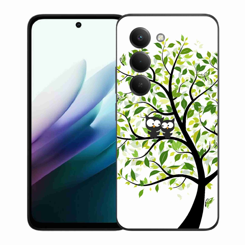 Gélový kryt mmCase na Xiaomi Redmi 15 4G/5G (171mm) - malej sovy na strome