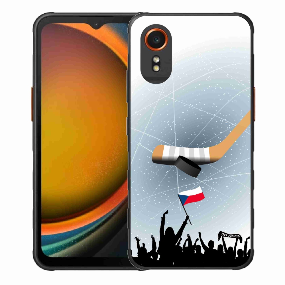 Gélový kryt mmCase na Samsung Galaxy Xcover 7 - fanúšikovia hokeja