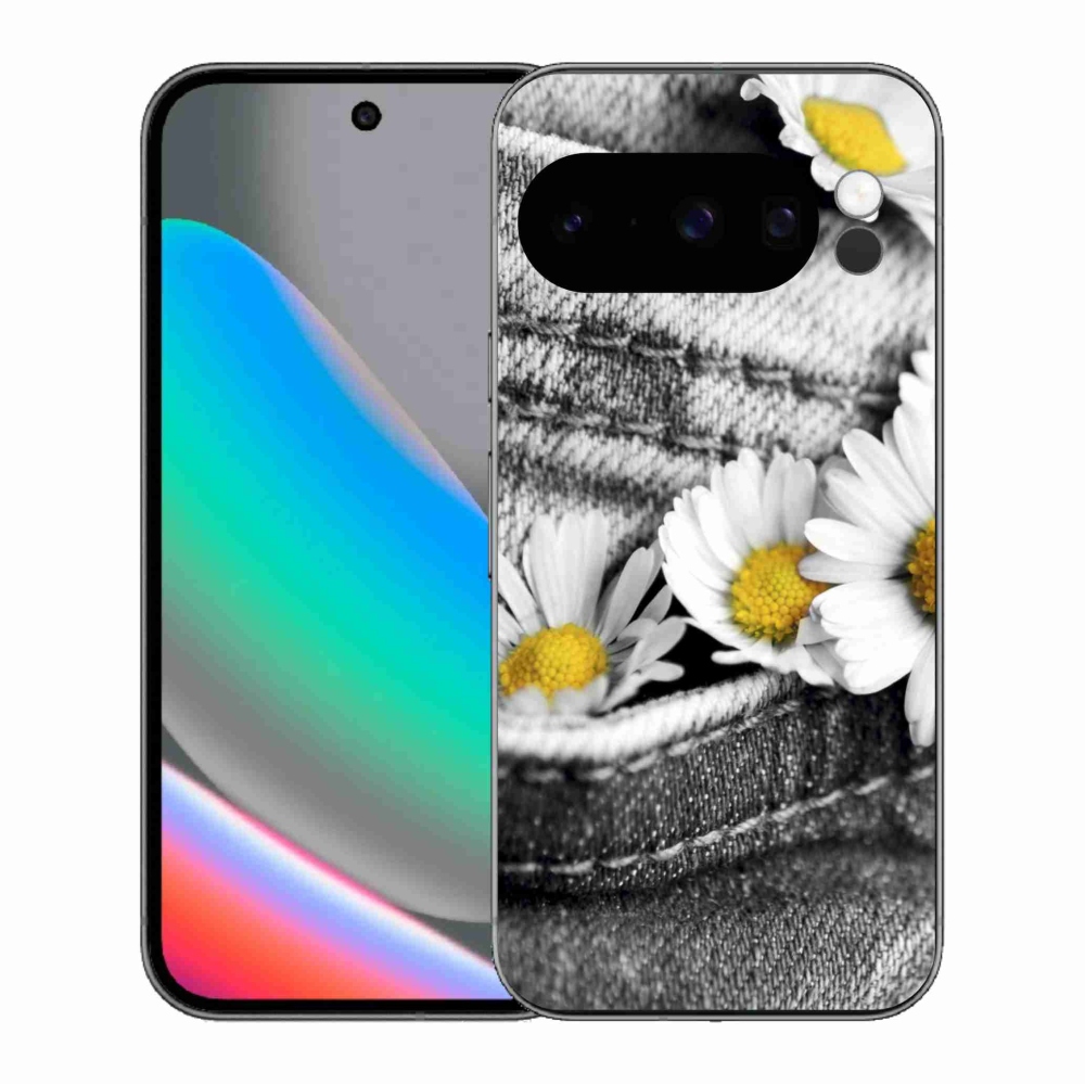 Gélový kryt mmCase na Google Pixel 10 Pro - margaréty