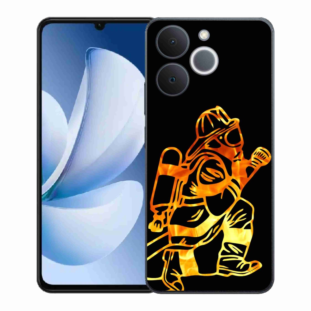 Gélový kryt mmCase na Realme Note 70T - hasič 1